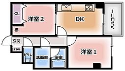 間取図画像 2DK