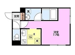 (仮称)川口市朝日2丁目AP 1Kの間取図画像