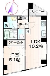 アンリシェール板橋 1LDKの間取図画像