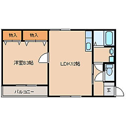 間取図画像 1LDK