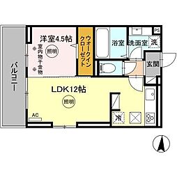 間取図画像 1LDK