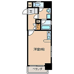 ロマネスク通町第2 ワンルームの間取図画像