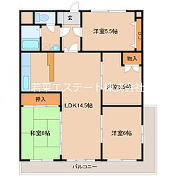 ライフ・モア久留米 4LDKの間取図画像