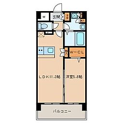 LunaGrande 1LDKの間取図画像