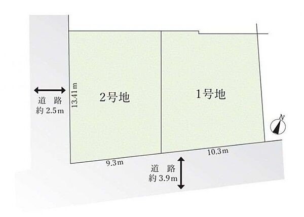 南面道路に面し、陽当たり良好です♪