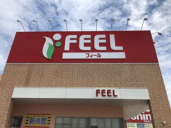 フィール新安城店まで　1400m　徒歩約18分　同じ敷地内にジョーシンやユニクロなどの大型専門店が並んでおり、ワンストップで買い物を済ませられます。