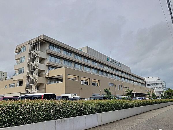 八千代病院まで　625m　徒歩約8分　救急センター、健診センターを設けた総合病院。