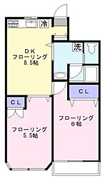 間取図画像 2DK