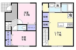 Globe House 2LDKの間取図画像
