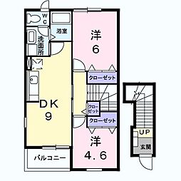 メゾン・プルミエール 2DKの間取図画像