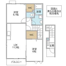 サン・フィオーレ2 2LDKの間取図画像