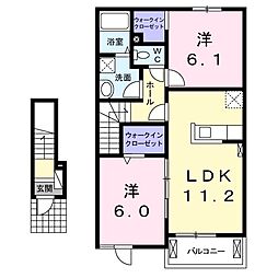 ラルーチェ.S1 2LDKの間取図画像