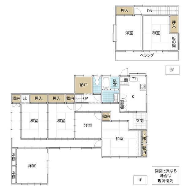 日立市東大沼町(7SK)の間取り