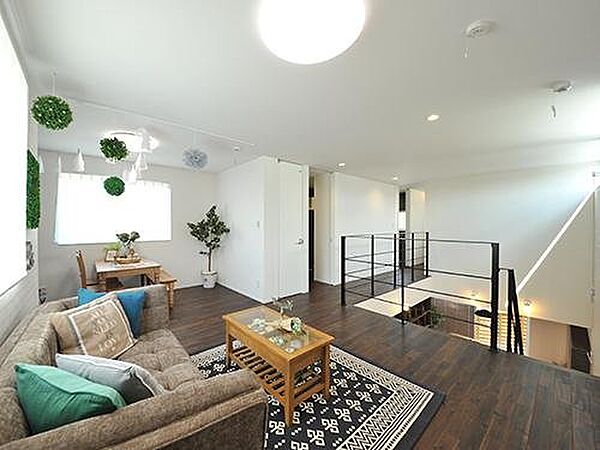 【プラン例】セカンドリビングのある暮らし。将来は仕切りをつくって子供部屋にしたりと、お子様の成長と共に間取りが変更できる楽しいPLANNINGです。