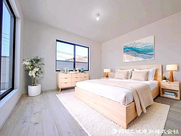明るくお子様のお部屋にもピッタリな洋室。