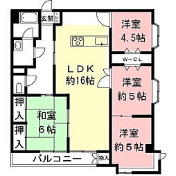 メゾン河村 4LDKの間取図画像