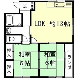 間取図画像 2LDK