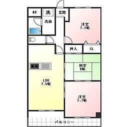 間取図画像 3LDK