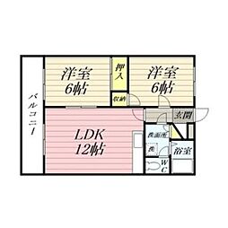 間取図画像 2LDK