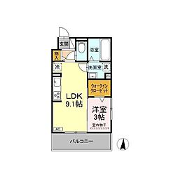 間取図画像 1LDK