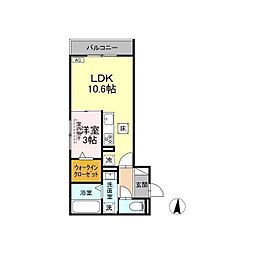 間取図画像 1LDK