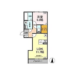 間取図画像 1LDK