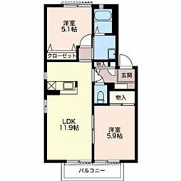 間取図画像 2LDK