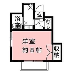 KTFLAT 1Kの間取図画像