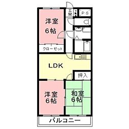 マロンシャンテ 3LDKの間取図画像