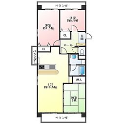 テラスノバ穂積 3LDKの間取図画像