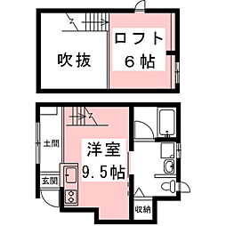 エスプレッソ 1Kの間取図画像