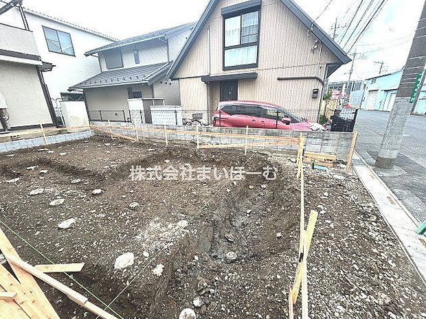 【現地外観】当社まいほーむにてご見学いただけます♪いつでも見られますので、お気軽にお問い合わせ下さい!