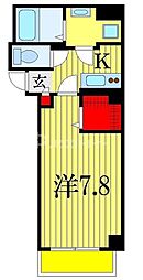 DOビル本千葉 10階1Kの間取り