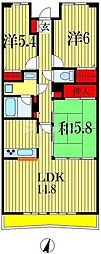 ライオンズマンション千葉グランドタワー 3LDKの間取図画像