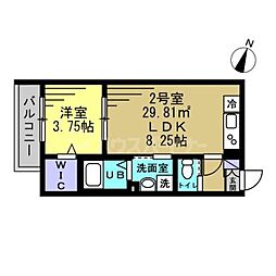 間取図画像 1LDK