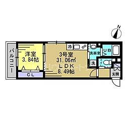 間取図画像 1LDK