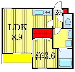 Grandtic　The　Ritz 1階1LDKの間取り