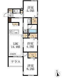 間取図画像 3LDK