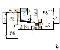 間取図画像 3LDK