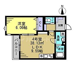 間取図画像 1LDK