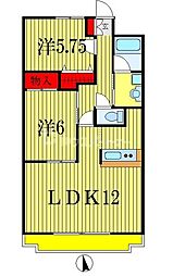 アレックス千葉寺 2LDKの間取図画像