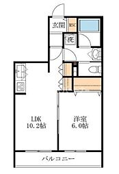 UPFIELD 1LDKの間取図画像