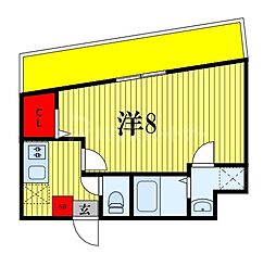 Grandrhythm MAKUHARI 1Kの間取図画像