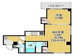 Park Residence東千葉 1DKの間取図画像