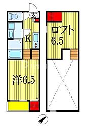 Gardenwalk 1Kの間取図画像