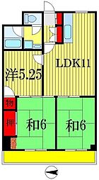 布施ビル 3LDKの間取図画像