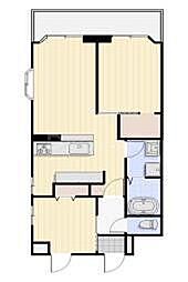 第5センチュリーハイム 2LDKの間取図画像