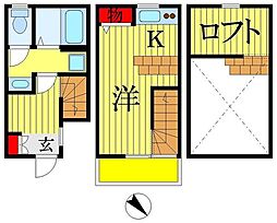NKレジデンス 1Kの間取図画像