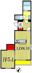 松月堂 1LDKの間取図画像
