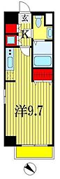 登戸N・Tステージ ワンルームの間取図画像